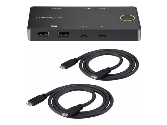 StarTech 2 Port USB C KVM Switch Single 4K 60Hz HDMI Monitor Dua