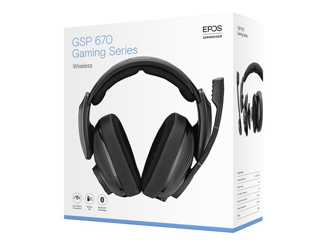 EPOS GSP 670 - Headset - 7.1 channel - full size - Bluetooth - wireles