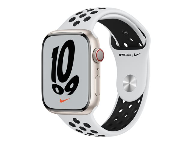 Apple Watch Nike Series 7 (GPS + Cellular) - 45 mm - starlight alumini