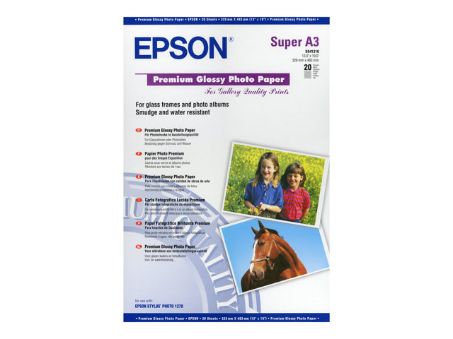 Oxide Brouwerij Dader Epson Premium - Glossy - Super A3/B (330 x 483 mm) - 255 g/m² - 20 she