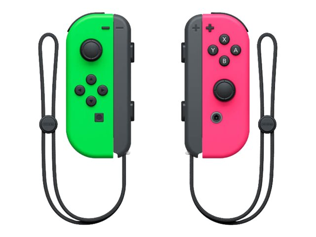 NINTENDO Joy-Con (L)/(R) - Gamepad - wireless - neon green, neon pink