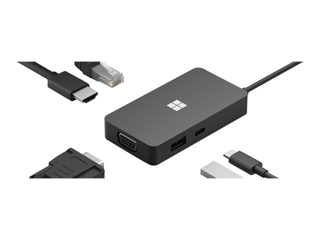 Microsoft USB C Travel Hub Docking station USB C VGA HDMI 1Gb